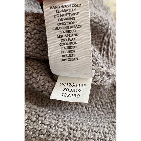 J.Jill Womens Petites Gray Woven Knit Sweater 3/4 Sleeves Size XS Grey - Picture 7 of 7